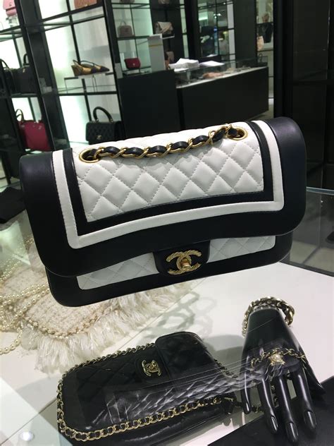 does chanel give samples|Chanel black and white bags.